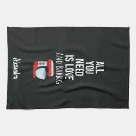 Custom Cute Baking Lover Gifts Baker Personalized Kökshandduk