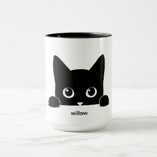 Custom Cute Cat Pet Name Mugg