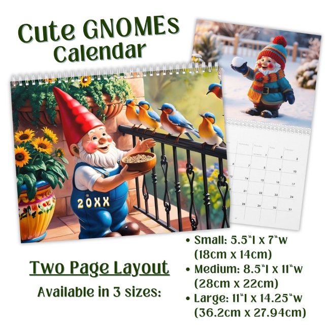 Custom cute Gnome colorful bright funny Vol. 1 -  Kalender (Skapare uppladdad)