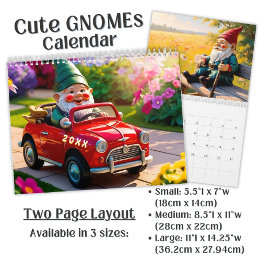 Custom cute Gnome colorful bright funny Vol. 3 - Kalender