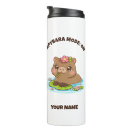 Custom Cute Kawaii Capybara Mode Thermal Tumbler