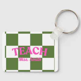 Custom Cute Teach Keychain Nyckelring