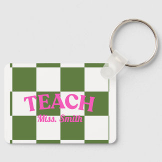 Custom Cute Teach Keychain Nyckelring