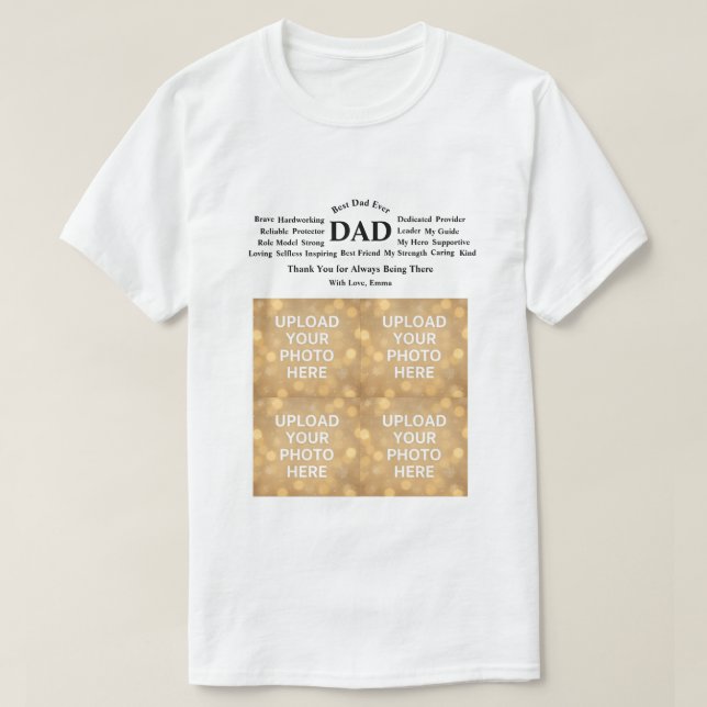 Custom Dad T-Shirt (Design framsida)