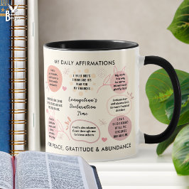 Custom Daily Affirmations Christian Bible Verse Mugg