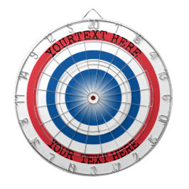 Custom Dartboard Target with Personalized Text Darttavla