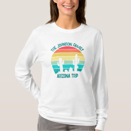 Custom Desert Cactus Sunset Women's Long Sleeve T Shirt
