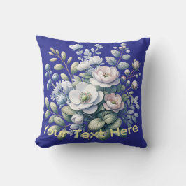 Custom design blue kudde