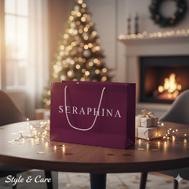 Custom Designed Name Burgundy Celebration Bag