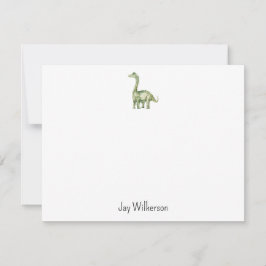 Custom Dinosaur Note Card Anteckningskort
