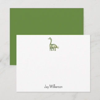 Custom Dinosaur Note Card Anteckningskort