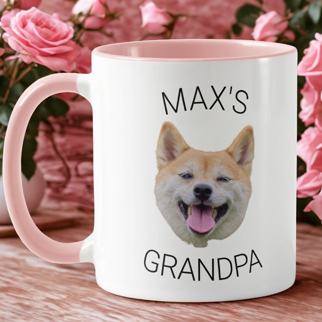 Custom Dog Face Coffee Mug, Grandpa Gift Mugg (Skapare uppladdad)