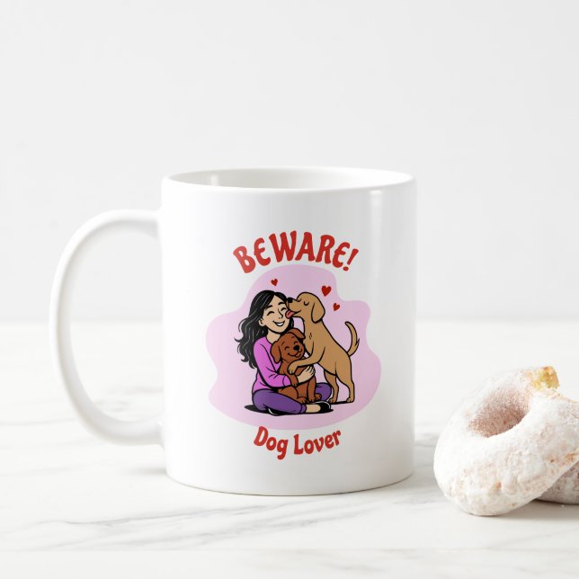 Custom Dog Lover Mug – Personalized Gift Kaffemugg (Med munk)