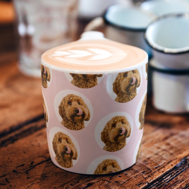 Custom Dog Photo Pattern– Cute Valentine Pet  Espressomugg (Skapare uppladdad)
