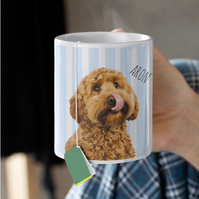 Custom Dog Photo | Personalized Pet Name Kaffemugg (Skapare uppladdad)