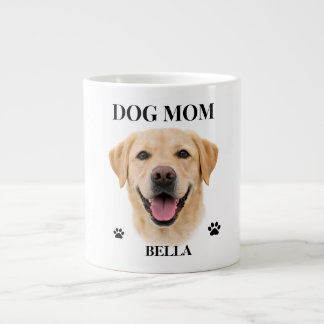 Custom Dog Portrait Gift for Her | Personalized Jumbo Mugg