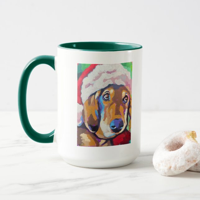 Custom Dog Portrait Painting- Forever Loved Pet Mugg (Med munk)