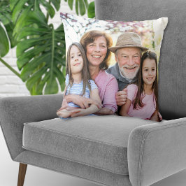 Custom Double Sided Family Photo Kudde