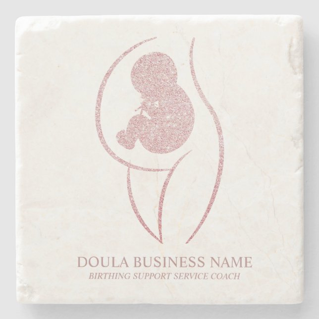 Custom Doula Birth Coach Stenunderlägg (Framsidan)