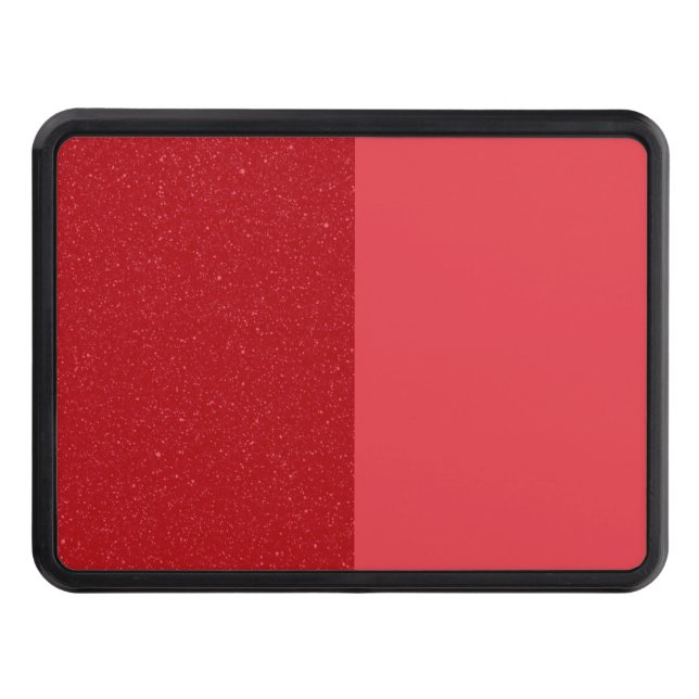 Custom Dual-Red Trailer Hitch Cover 2" Dragkroksskydd (Framsidan)