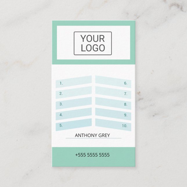 Custom Elegant Olive Green Business Season Ticket  Visitkort (Framsida)