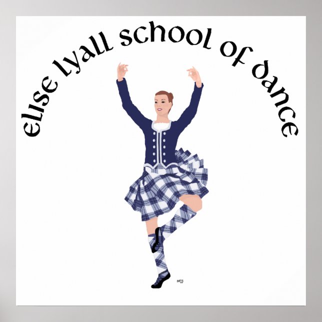 CUSTOM Elise Lyall Dansskola Poster (Framsidan)
