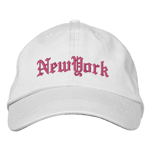 Custom embroidered New York Broderad Keps (Framsida)