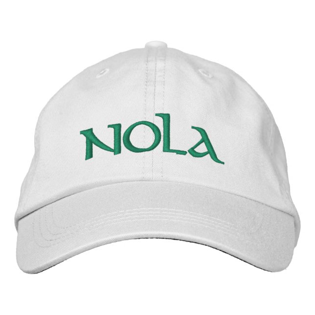Custom embroidered Nola Mardi Gras Broderad Keps (Framsida)