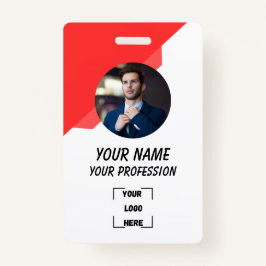 Custom Employee ID Badge with Photo