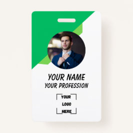 Custom Employee ID Badge with Photo