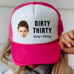 Custom Face 30th 40th 50th 60th 70th Birthday Pary Keps<br><div class="desc">Custom Face 30th 40th 50th 60th 70th Birthday Pary Trucker Hat</div>