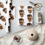 Custom Face Cutout Bachelorette Party Birthday Presentpapper<br><div class="desc">Face Cut Out,  Head Cutout,  Custom Bachelorette Party,  Bridal Party Props,  
 Wrapping Paper</div>