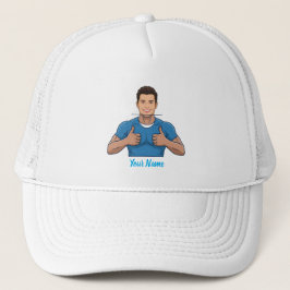 Custom Face & Name Trucker Hat Personalized Summer Keps