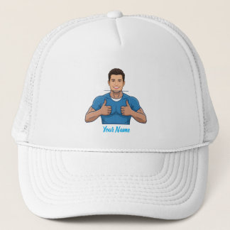 Custom Face & Name Trucker Hat Personalized Summer Keps