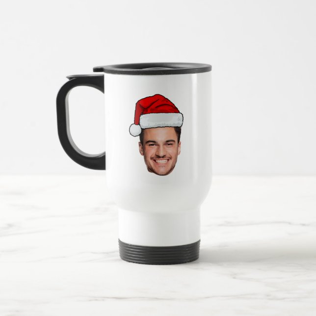 Custom Face Photo Santa Hat Christmas Resemugg (Vänster)