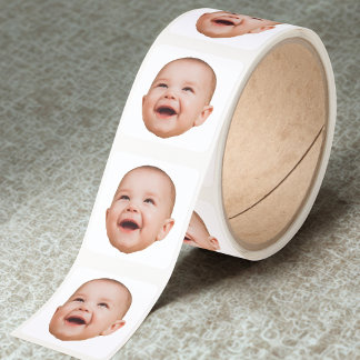 Custom Face Stickers Personalized Face Photo Fyrkantigt Klistermärke