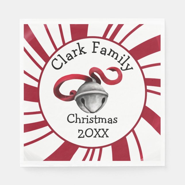 Custom Family Christmas Pappersservett (Framsidan)