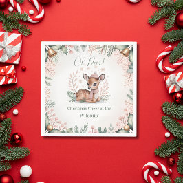 Custom Family Christmas Pappersservett