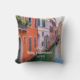 Custom Family Italy Trip Photo Kudde