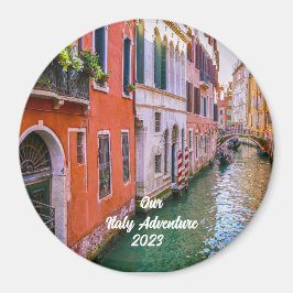 Custom Family Italy Trip Photo Magnet