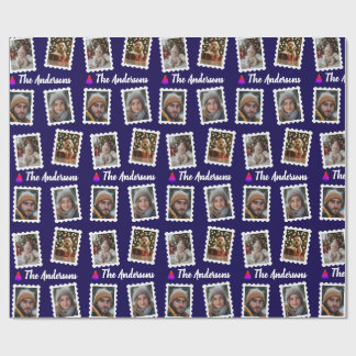 Custom Family of Four Christmas Presentpapper