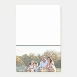 Custom family photo add photo stylish personalized post-it block