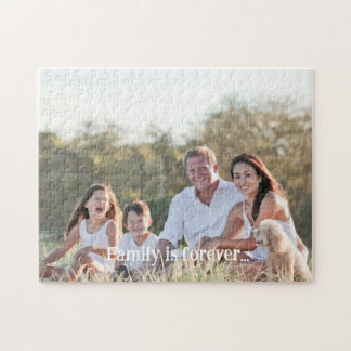 Custom family photo add photo stylish personalized pussel