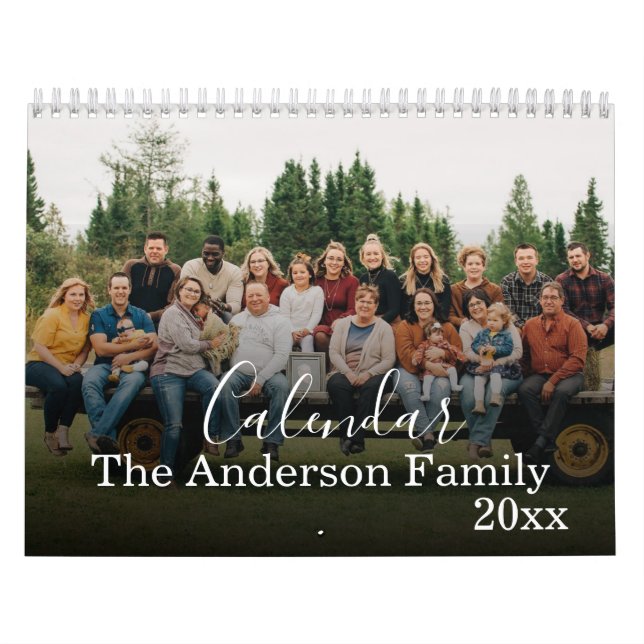 Custom Family Photo Calendar Kalender (Omslag)