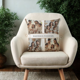 Custom Family Photo Collage–Together Is Everything Kudde