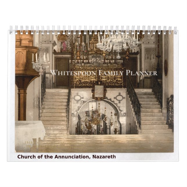 Custom Family Planner Sacred Holy Land Sites Kalender (Omslag)