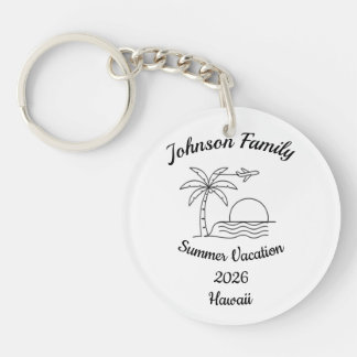 Custom Family Reunion Beach Summer Vacation White