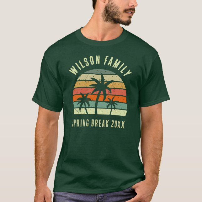 Custom Family Reunion Beach  T Shirt (Framsida)