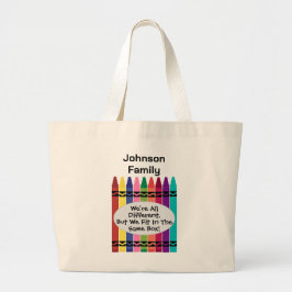 Custom Family Reunion Canvas Tote Bag  Jumbo Tygkasse