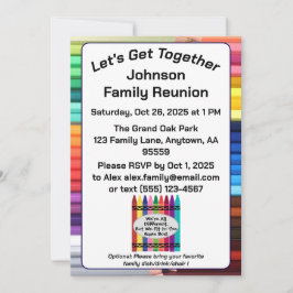 Custom Family Reunion Invitation Card Digital Inbjudningar
